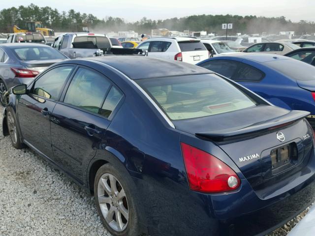 1N4BA41E57C803988 - 2007 NISSAN MAXIMA SE BLUE photo 3