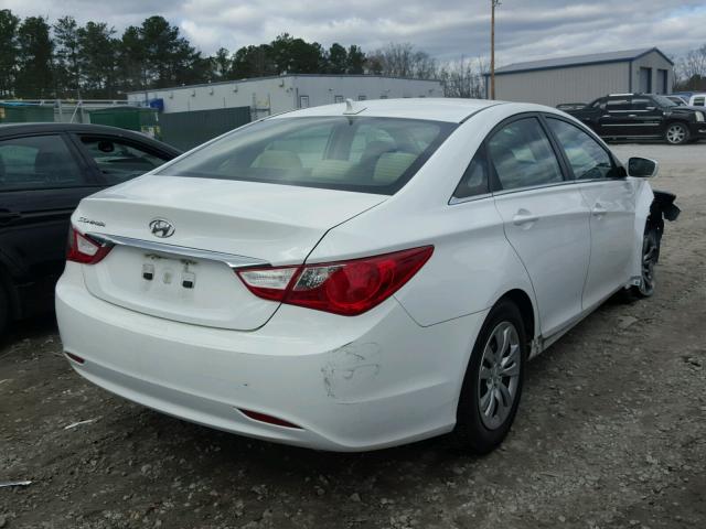 5NPEB4AC7BH194127 - 2011 HYUNDAI SONATA GLS WHITE photo 4