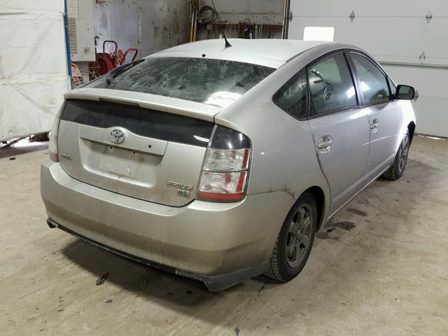 JTDKB20U340009055 - 2004 TOYOTA PRIUS SILVER photo 4