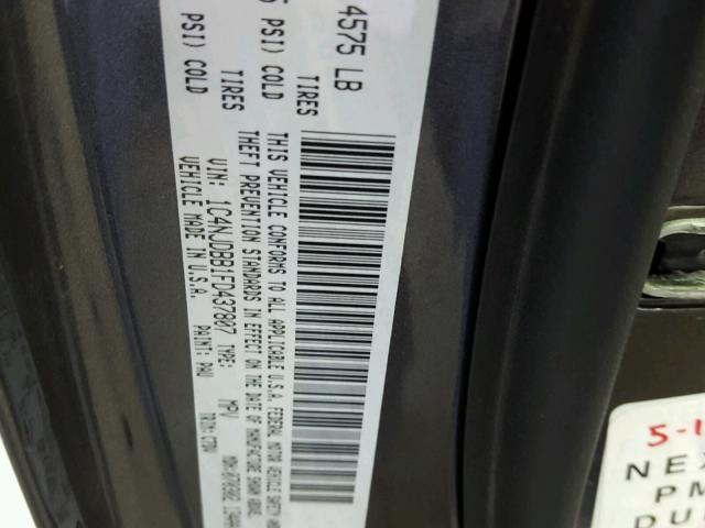 1C4NJDBB1FD437807 - 2015 JEEP COMPASS SP გრაფიტი ფოტო 10