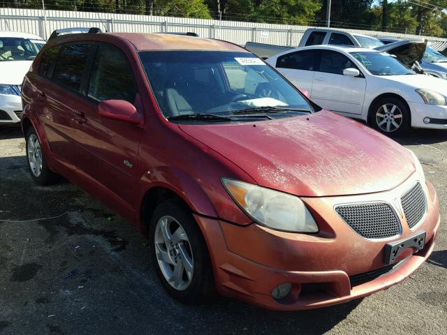 5Y2SL63825Z418678 - 2005 PONTIAC VIBE RED photo 1