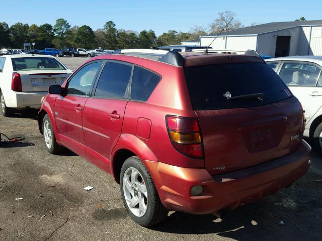 5Y2SL63825Z418678 - 2005 PONTIAC VIBE RED photo 3