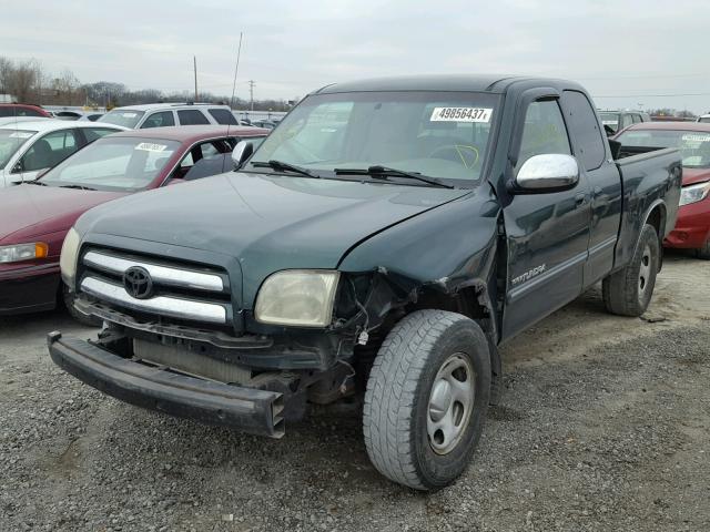 5TBRN341X3S384313 - 2003 TOYOTA TUNDRA ACC GREEN photo 2