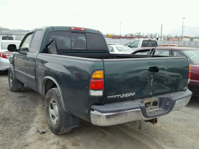 5TBRN341X3S384313 - 2003 TOYOTA TUNDRA ACC GREEN photo 3