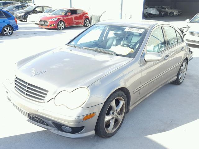 WDBRF52H36F741950 - 2006 MERCEDES-BENZ C GENERATI SILVER photo 2