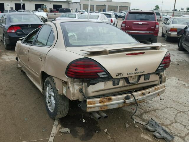 1G2NF52E64C254668 - 2004 PONTIAC GRAND AM S TAN photo 3