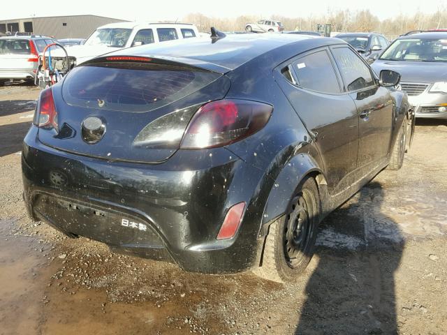 KMHTC6AD1CU083889 - 2012 HYUNDAI VELOSTER B BLACK photo 4