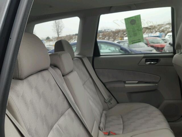 JF2SH6CC3AH787251 - 2010 SUBARU FORESTER 2 BLACK photo 6