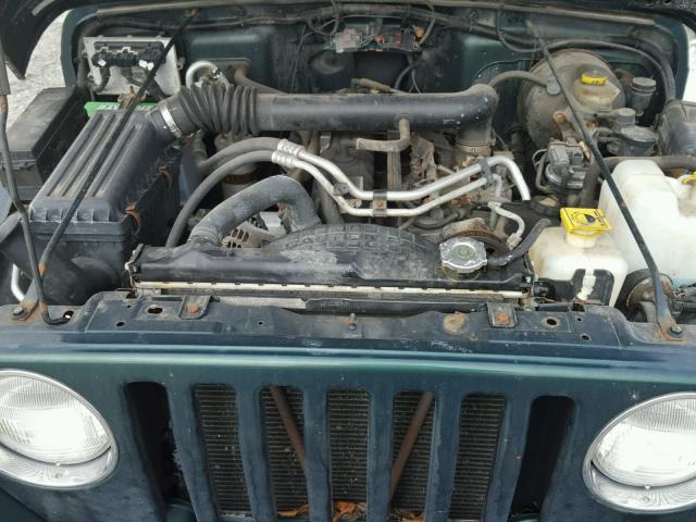 1J4FA49S2YP784312 - 2000 JEEP WRANGLER / GREEN photo 7