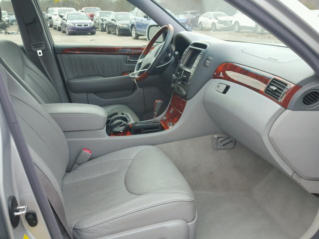 JTHBN36F065047756 - 2006 LEXUS LS 430 SILVER photo 5