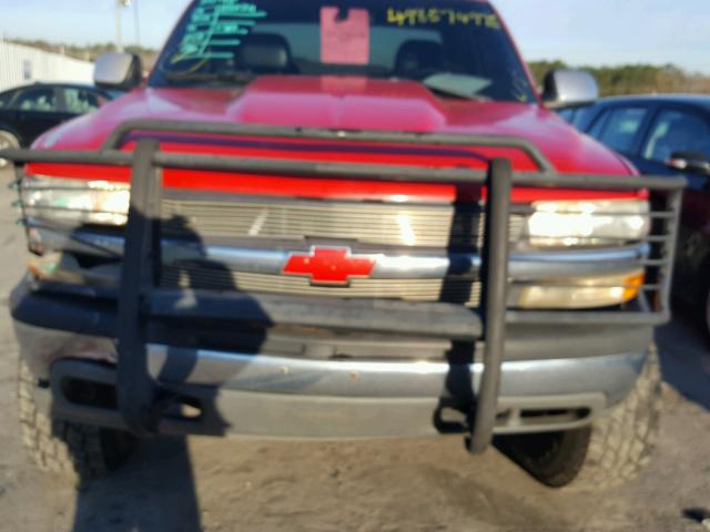 2GCEK19TXY1168604 - 2000 CHEVROLET SILVERADO RED photo 7