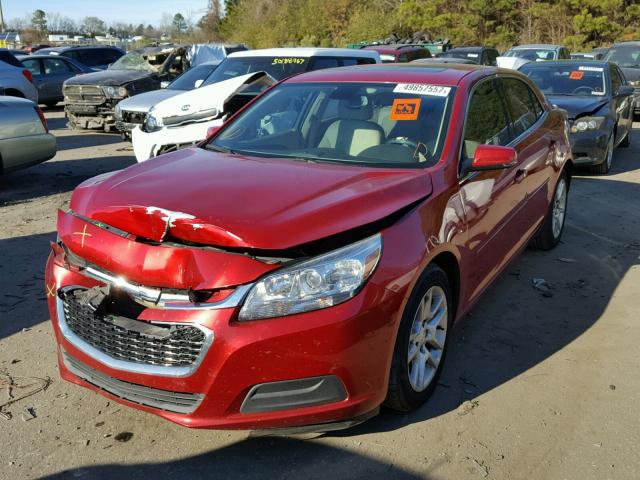 1G11C5SL2EF229325 - 2014 CHEVROLET MALIBU 1LT RED photo 2