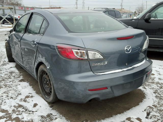 JM1BL1UF9C1512178 - 2012 MAZDA 3 I GRAY photo 3