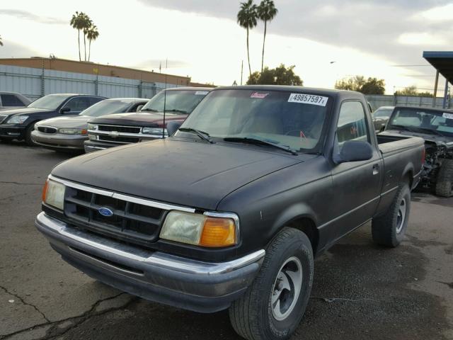 1FTCR10X5PPA27461 - 1993 FORD RANGER BLACK photo 2