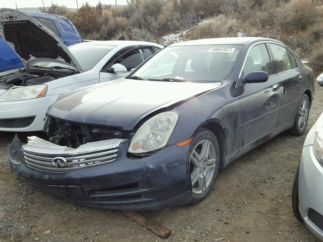 JNKCV51E24M109496 - 2004 INFINITI G35 BLUE photo 2