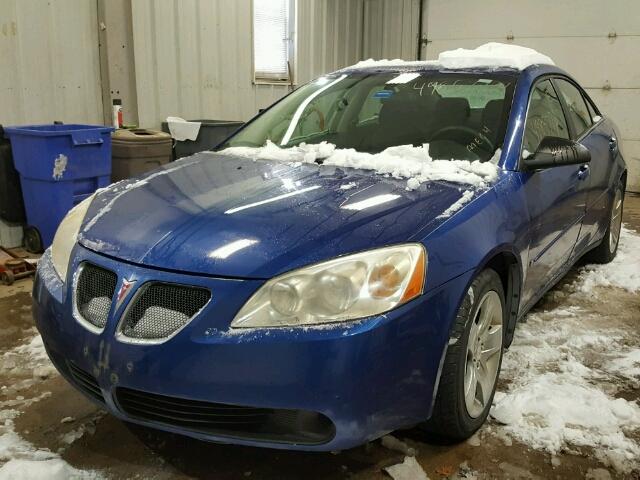 1G2ZG58B974182794 - 2007 PONTIAC G6 BASE BLUE photo 2