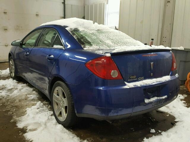 1G2ZG58B974182794 - 2007 PONTIAC G6 BASE BLUE photo 3