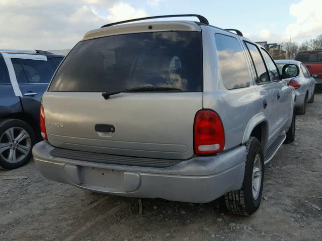 1B4HR28Y3YF150804 - 2000 DODGE DURANGO SILVER photo 4