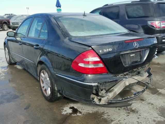 WDBUF65J73A163049 - 2003 MERCEDES-BENZ E 320 BLACK photo 3