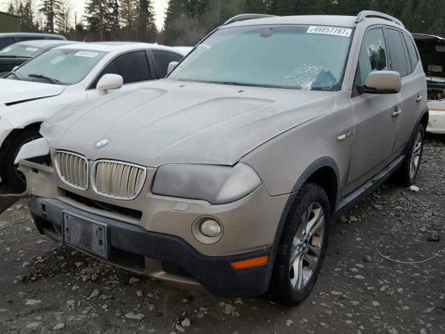 WBXPC93477WF11954 - 2007 BMW X3 3.0SI TAN photo 2