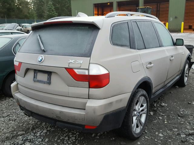 WBXPC93477WF11954 - 2007 BMW X3 3.0SI TAN photo 4