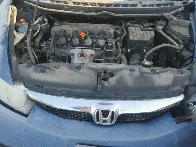 2HGFA16859H531134 - 2009 HONDA CIVIC EX ლურჯი ფოტო 7