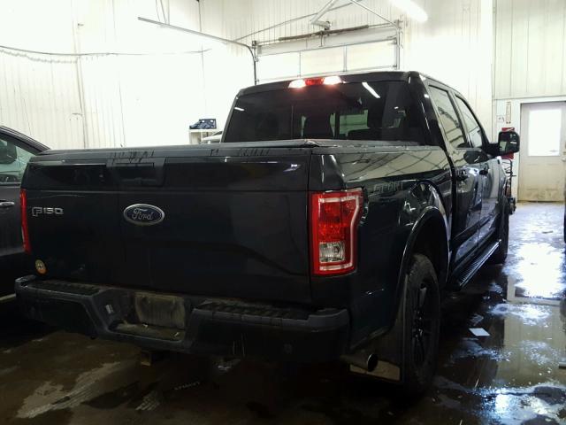 1FTEW1EG6FFB39216 - 2015 FORD F150 SUPER BLACK photo 4