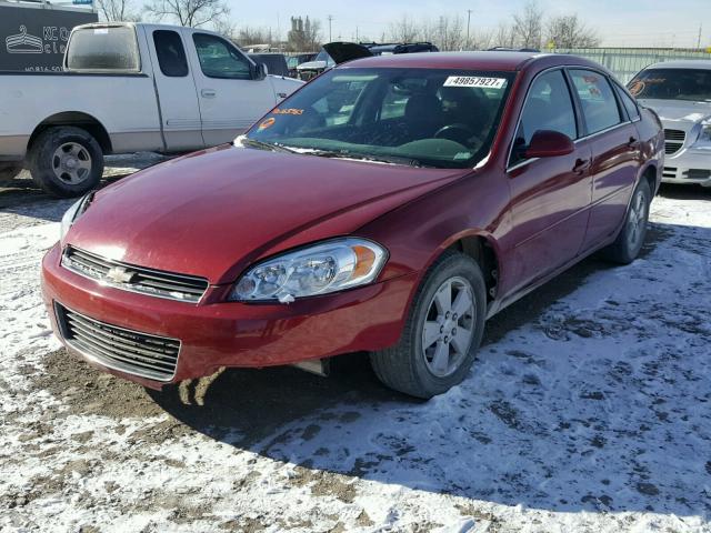 2G1WT58K369165763 - 2006 CHEVROLET IMPALA LT RED photo 2