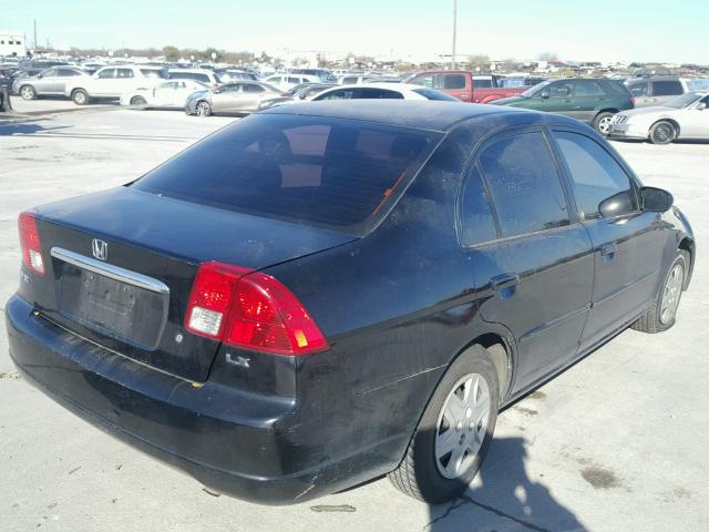 2HGES16513H612766 - 2003 HONDA CIVIC LX BLACK photo 4