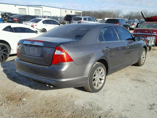 3FAHP0JA6CR126301 - 2012 FORD FUSION SEL GRAY photo 4