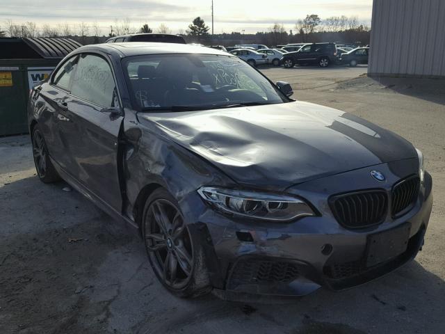 WBA1J7C53EVX33636 - 2014 BMW M235I GRAY photo 1