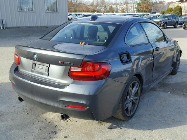 WBA1J7C53EVX33636 - 2014 BMW M235I GRAY photo 4