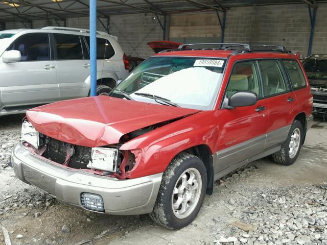 JF1SF6553WH768201 - 1998 SUBARU FORESTER S RED photo 2