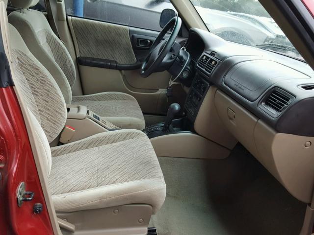 JF1SF6553WH768201 - 1998 SUBARU FORESTER S RED photo 5