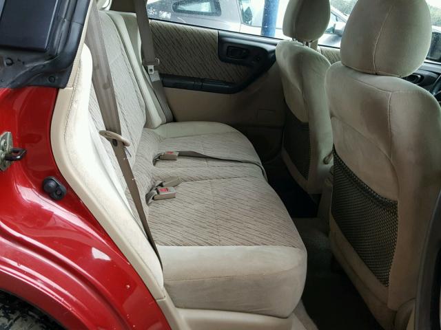 JF1SF6553WH768201 - 1998 SUBARU FORESTER S RED photo 6