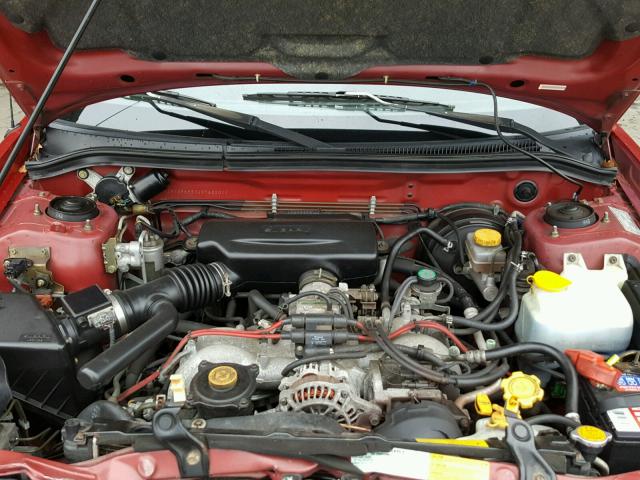 JF1SF6553WH768201 - 1998 SUBARU FORESTER S RED photo 7