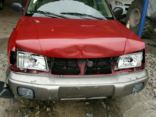 JF1SF6553WH768201 - 1998 SUBARU FORESTER S RED photo 9