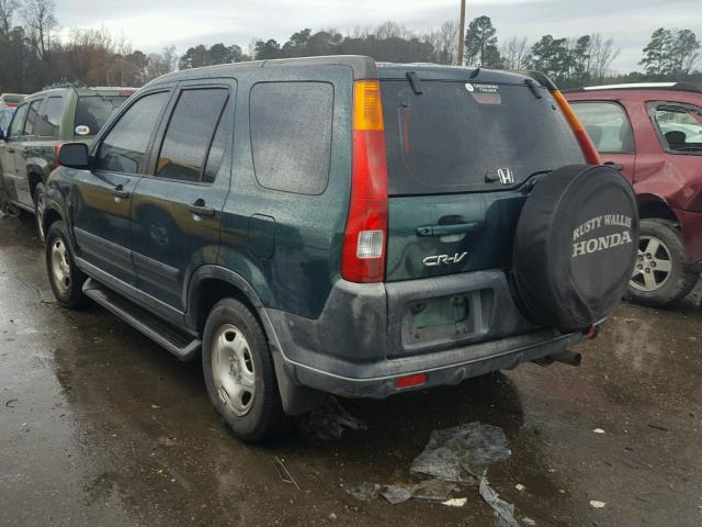 JHLRD68423C014378 - 2003 HONDA CR-V LX GREEN photo 3