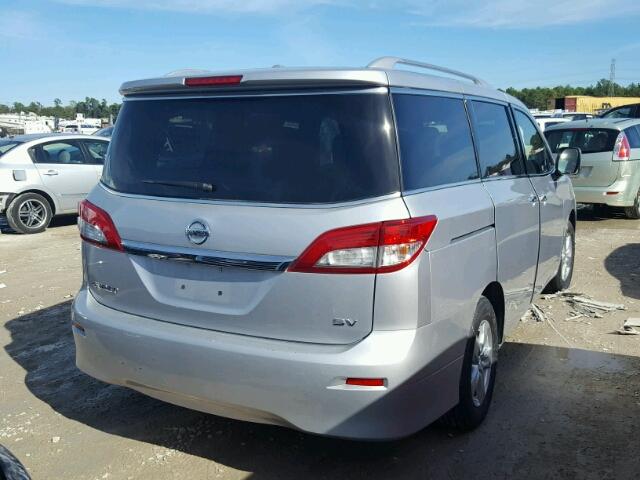 JN8AE2KP5G9155522 - 2016 NISSAN QUEST S SILVER photo 4