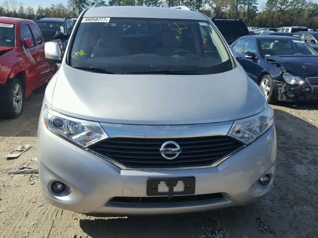 JN8AE2KP5G9155522 - 2016 NISSAN QUEST S SILVER photo 9