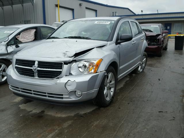 1B3CB3HA2BD262041 - 2011 DODGE CALIBER MA SILVER photo 2