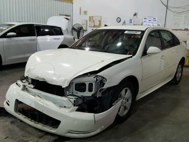 2G1WT57K391124666 - 2009 CHEVROLET IMPALA 1LT WHITE photo 2