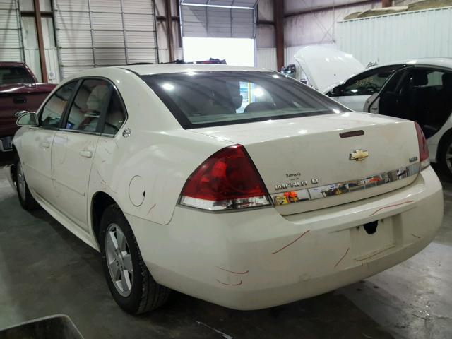 2G1WT57K391124666 - 2009 CHEVROLET IMPALA 1LT WHITE photo 3