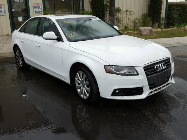 WAUSF78K29N043029 - 2009 AUDI A4 PREMIUM WHITE photo 1