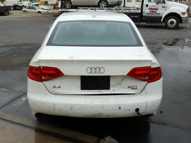 WAUSF78K29N043029 - 2009 AUDI A4 PREMIUM WHITE photo 9