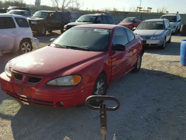 1G2NF12F02C134346 - 2002 PONTIAC GRAND AM S RED photo 2