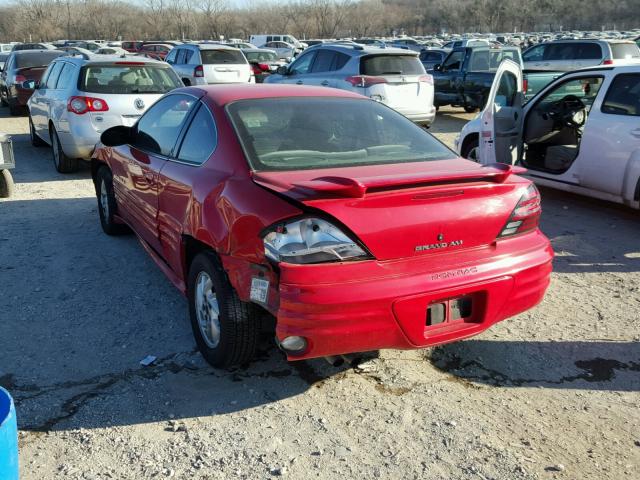 1G2NF12F02C134346 - 2002 PONTIAC GRAND AM S RED photo 3