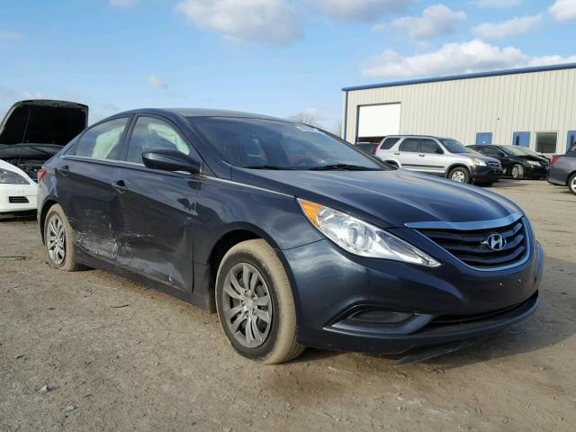 5NPEB4AC1CH345982 - 2012 HYUNDAI SONATA GLS BLUE photo 1