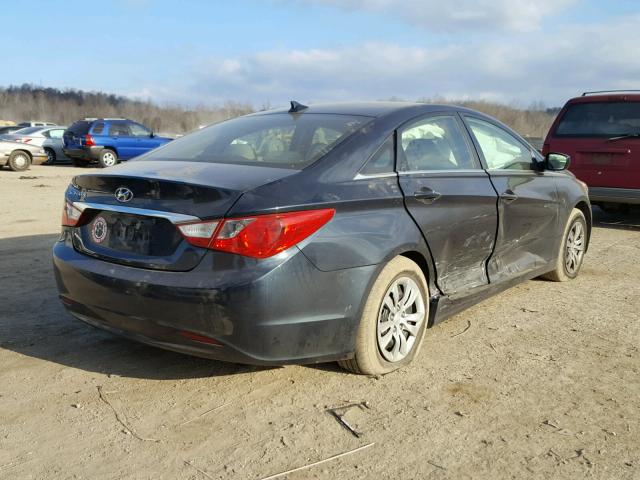 5NPEB4AC1CH345982 - 2012 HYUNDAI SONATA GLS BLUE photo 4