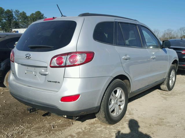 5NMSG3AB1AH344718 - 2010 HYUNDAI SANTA FE G SILVER photo 4